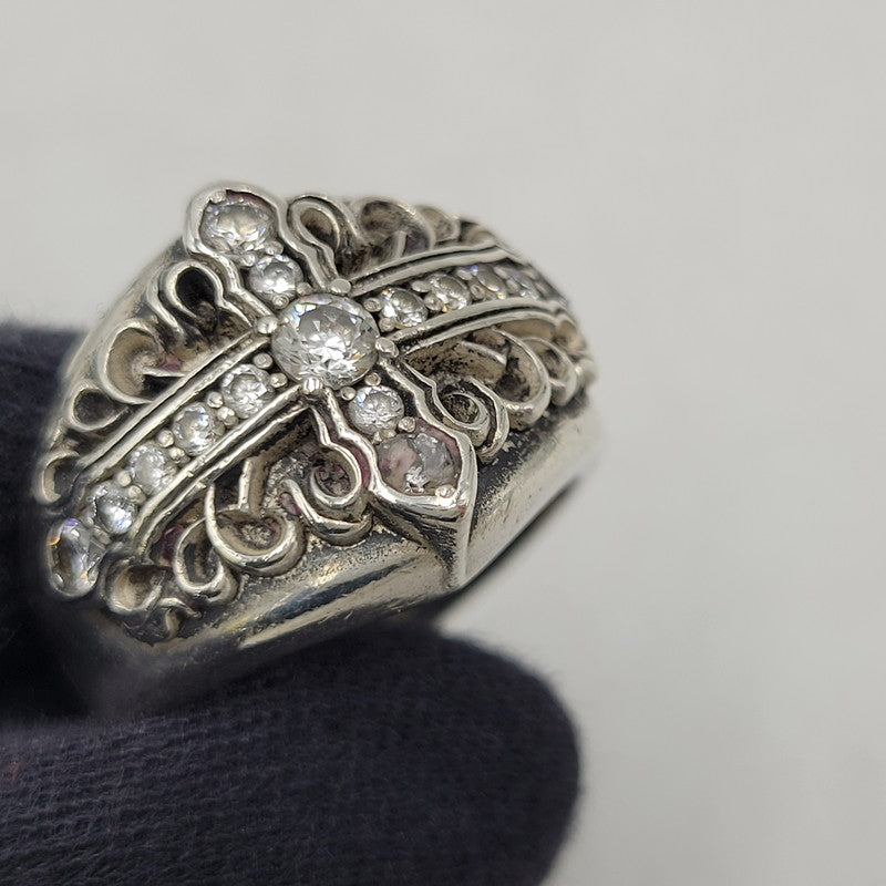 【中古品】【メンズ】 DEAL DESIGN ディールデザイン 925 GLARE CROSS RING グレア クロス リング 指輪 アクセサリー 192-260424-cs-18-izu カラー：シルバー 万代Net店