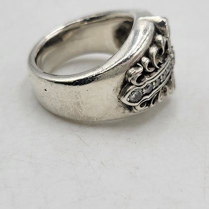 【中古品】【メンズ】 DEAL DESIGN ディールデザイン 925 GLARE CROSS RING グレア クロス リング 指輪 アクセサリー 192-260424-cs-18-izu カラー：シルバー 万代Net店
