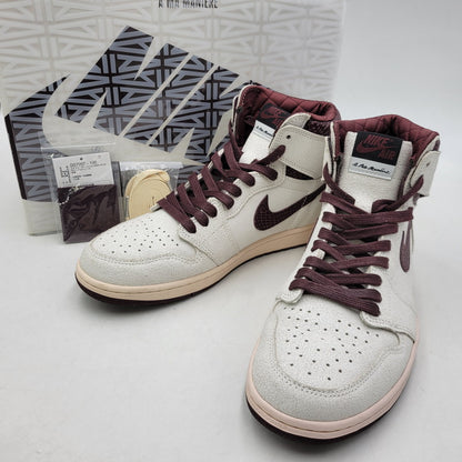 【中古品】【メンズ】 NIKE ナイキ × A MA MANIERE ア マ マニエール AIR JORDAN 1 RETRO HIGH OG DO7097-100 エア ジョーダン 1 レトロ ハイ OG コラボ スニーカー シューズ 靴 160-260424-ay-01-izu サイズ：29cm カラー：SAIL/BURGUNDY CRUSH 万代Net店