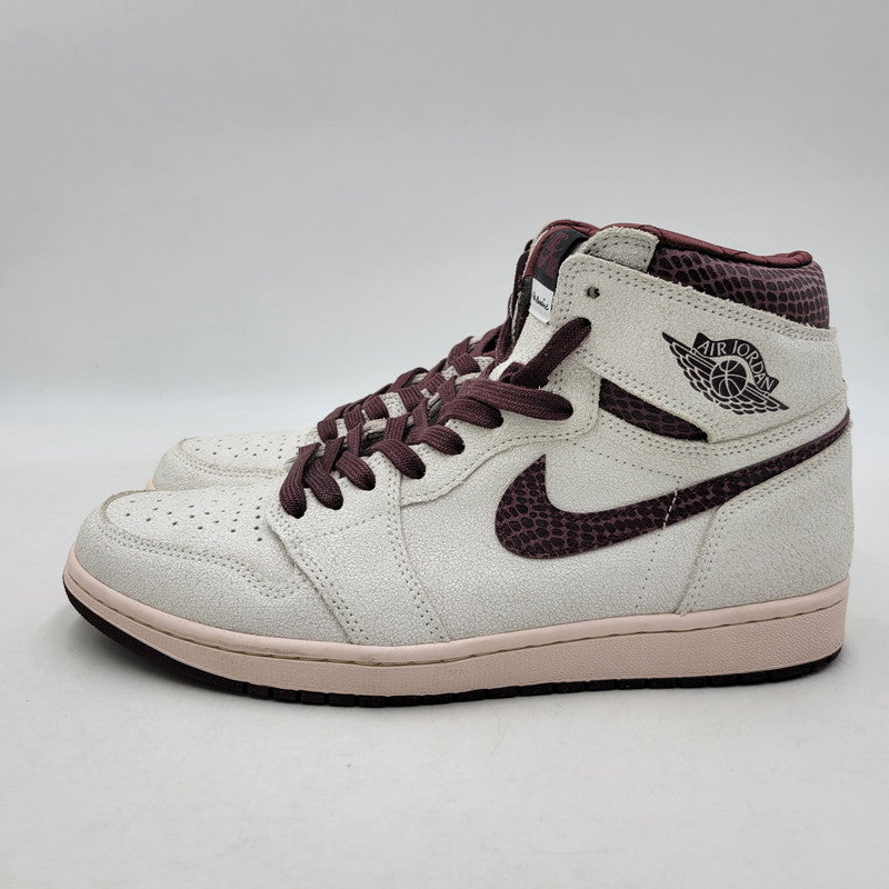 【中古品】【メンズ】 NIKE ナイキ × A MA MANIERE ア マ マニエール AIR JORDAN 1 RETRO HIGH OG DO7097-100 エア ジョーダン 1 レトロ ハイ OG コラボ スニーカー シューズ 靴 160-260424-ay-01-izu サイズ：29cm カラー：SAIL/BURGUNDY CRUSH 万代Net店