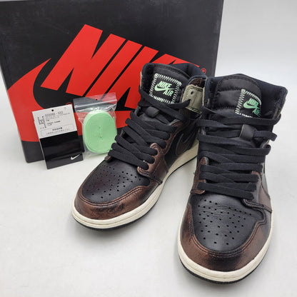 【中古品】【メンズ/レディース】 NIKE ナイキ AIR JORDAN 1 RETRO HIGH OG "RUST SHADOW" 555088-033 エア ジョーダン 1 レトロ ハイ OG スニーカー シューズ 靴 160-260424-ay-03-izu サイズ：25cm カラー：BLACK/FRESH MINT-LIGHT ARMY 万代Net店