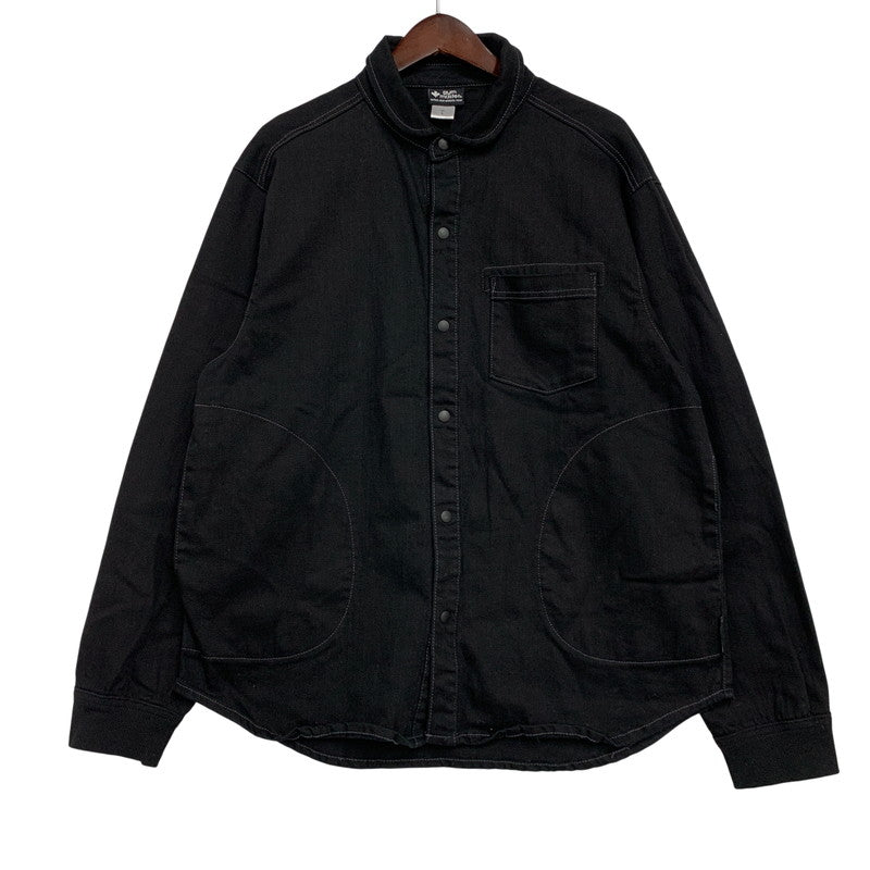 【中古品】【メンズ】 GYM MASTER ジムマスター G221718B 10oz ストレッチデニム カツラギシャツジャケットアウター 144-260425-cs-16-izu サイズ：L カラー：ブラック 万代Net店