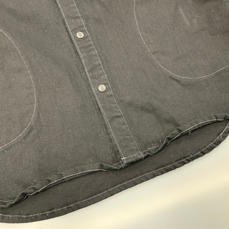 【中古品】【メンズ】 GYM MASTER ジムマスター G221718B 10oz ストレッチデニム カツラギシャツジャケットアウター 144-260425-cs-16-izu サイズ：L カラー：ブラック 万代Net店
