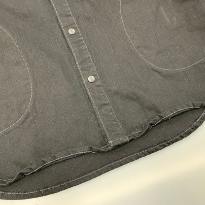 【中古品】【メンズ】 GYM MASTER ジムマスター G221718B 10oz ストレッチデニム カツラギシャツジャケットアウター 144-260425-cs-16-izu サイズ：L カラー：ブラック 万代Net店