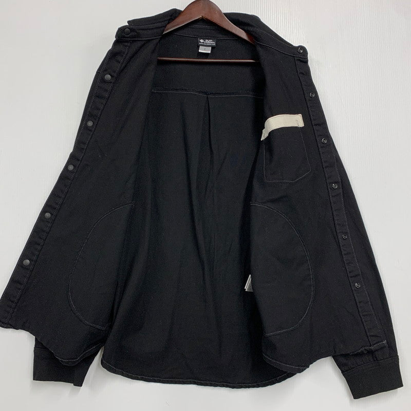 【中古品】【メンズ】 GYM MASTER ジムマスター G221718B 10oz ストレッチデニム カツラギシャツジャケットアウター 144-260425-cs-16-izu サイズ：L カラー：ブラック 万代Net店