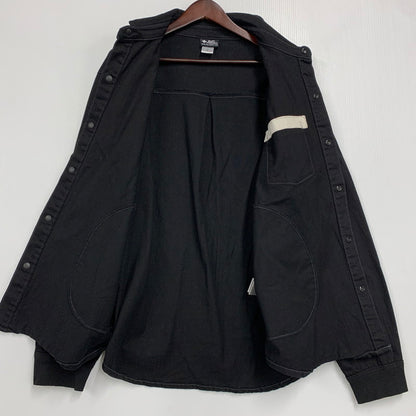 【中古品】【メンズ】 GYM MASTER ジムマスター G221718B 10oz ストレッチデニム カツラギシャツジャケットアウター 144-260425-cs-16-izu サイズ：L カラー：ブラック 万代Net店