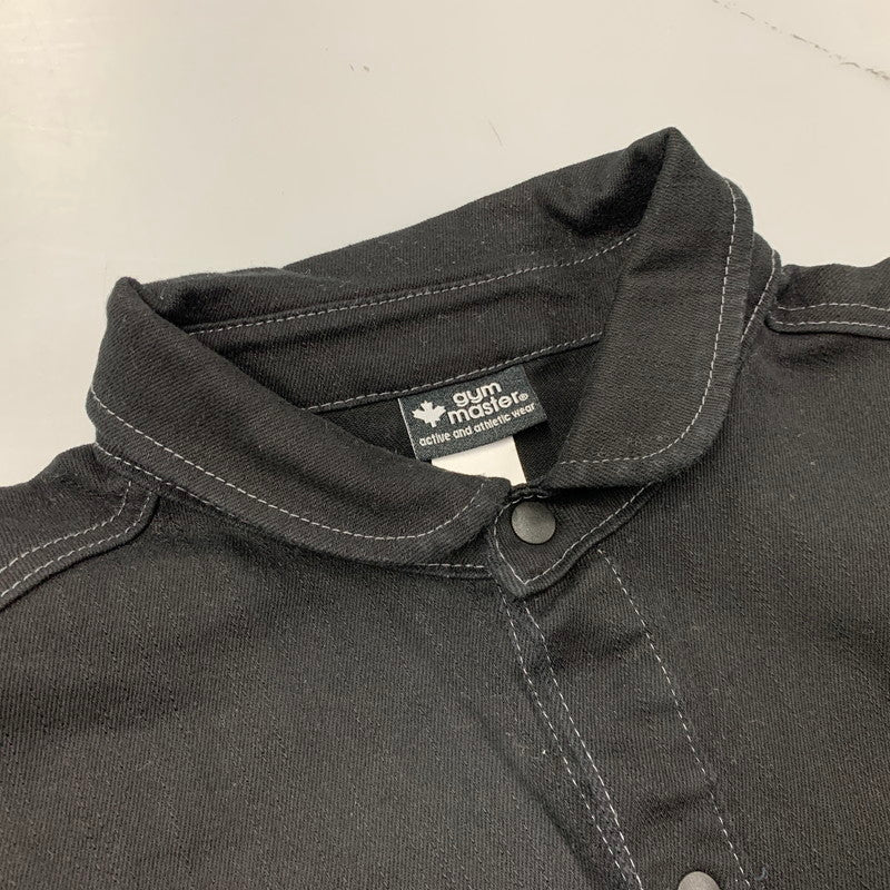 【中古品】【メンズ】 GYM MASTER ジムマスター G221718B 10oz ストレッチデニム カツラギシャツジャケットアウター 144-260425-cs-16-izu サイズ：L カラー：ブラック 万代Net店