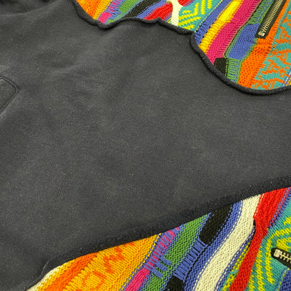 【中古品】【メンズ】 GO SLOW CARAVAN ゴースローキャラバン 350256 HEAVY SWEAT×CRAZY KNIT BIG HALF ZIP ヘビー スウェット クレイジー ニット ビッグ ハーフ ジップ トップス 144-260425-kh-01-izu サイズ：4 カラー：マルチ 万代Net店