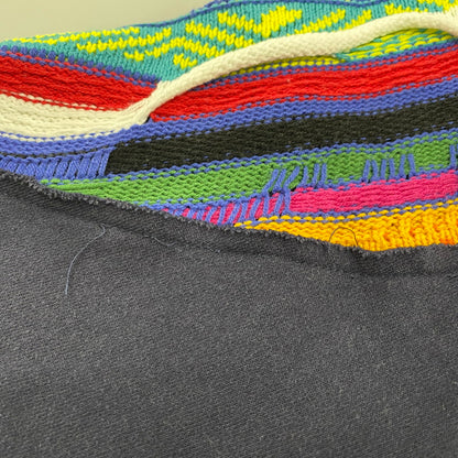 【中古品】【メンズ】 GO SLOW CARAVAN ゴースローキャラバン 350256 HEAVY SWEAT×CRAZY KNIT BIG HALF ZIP ヘビー スウェット クレイジー ニット ビッグ ハーフ ジップ トップス 144-260425-kh-01-izu サイズ：4 カラー：マルチ 万代Net店