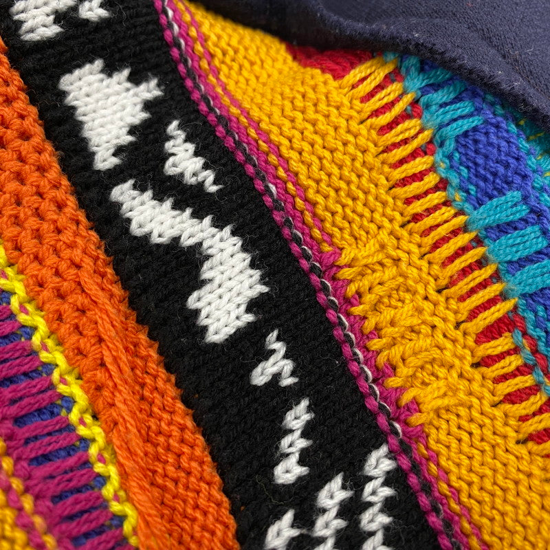 【中古品】【メンズ】 GO SLOW CARAVAN ゴースローキャラバン 350256 HEAVY SWEAT×CRAZY KNIT BIG HALF ZIP ヘビー スウェット クレイジー ニット ビッグ ハーフ ジップ トップス 144-260425-kh-01-izu サイズ：4 カラー：マルチ 万代Net店