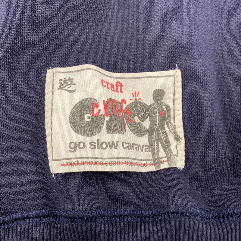 【中古品】【メンズ】 GO SLOW CARAVAN ゴースローキャラバン 350256 HEAVY SWEAT×CRAZY KNIT BIG HALF ZIP ヘビー スウェット クレイジー ニット ビッグ ハーフ ジップ トップス 144-260425-kh-01-izu サイズ：4 カラー：マルチ 万代Net店