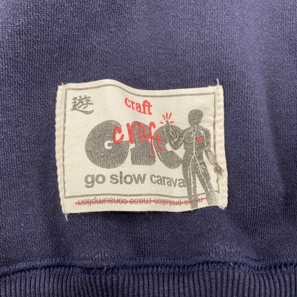 【中古品】【メンズ】 GO SLOW CARAVAN ゴースローキャラバン 350256 HEAVY SWEAT×CRAZY KNIT BIG HALF ZIP ヘビー スウェット クレイジー ニット ビッグ ハーフ ジップ トップス 144-260425-kh-01-izu サイズ：4 カラー：マルチ 万代Net店