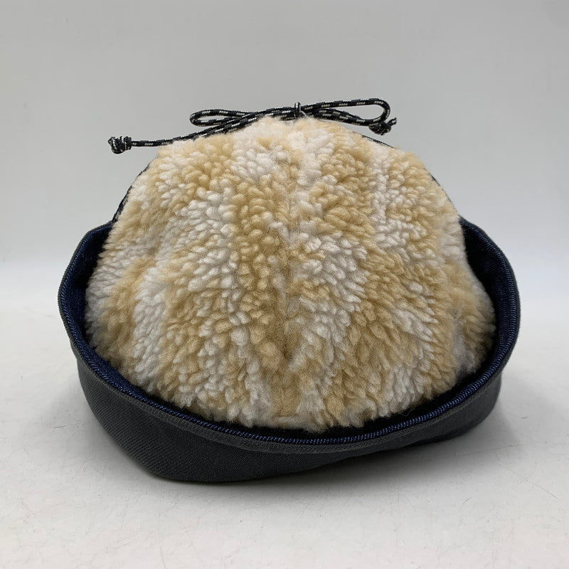 【中古品】【メンズ/レディース】 PATAGONIA パタゴニア RANGE EARFLAP CAP レンジ イヤーフラップ キャップ 帽子 185-260425-cs-01-izu サイズ：M カラー：ベージュ×インディゴ 万代Net店