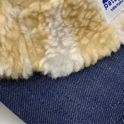 【中古品】【メンズ/レディース】 PATAGONIA パタゴニア RANGE EARFLAP CAP レンジ イヤーフラップ キャップ 帽子 185-260425-cs-01-izu サイズ：M カラー：ベージュ×インディゴ 万代Net店