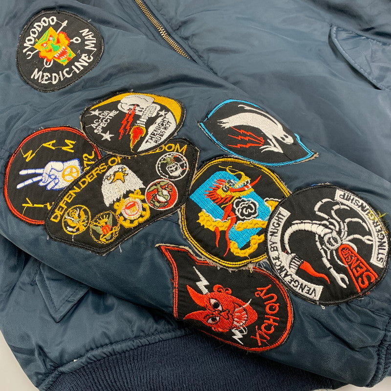 【中古品】【メンズ】 BLUE VACATION ブルーバケーション PATCH MA-1 FLIGHT JACKET パッチ エムエーワン フライト ジャケット アウター 146-260424-cs-09-izu サイズ：不明 カラー：ネイビー 万代Net店