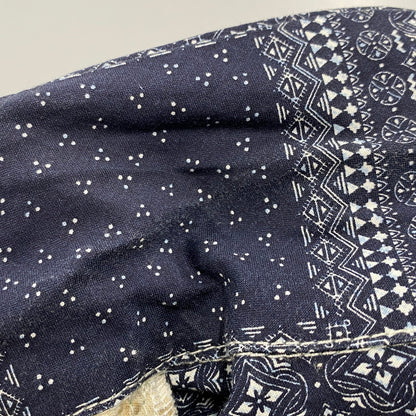 【中古品】【メンズ】 WEARABLE FILM ウェアラブルフィルム REMAKE PAISLEY PATTERN LS SHIRT リメイク ペイズリー パターン ロングスリーブ シャツ トップス 長袖 146-260425-kh-03-izu カラー：ネイビー×グリーン 万代Net店
