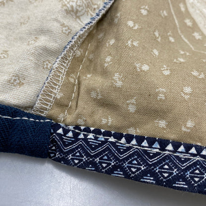 【中古品】【メンズ】 WEARABLE FILM ウェアラブルフィルム REMAKE PAISLEY PATTERN LS SHIRT リメイク ペイズリー パターン ロングスリーブ シャツ トップス 長袖 146-260425-kh-03-izu カラー：ネイビー×グリーン 万代Net店