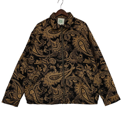 【中古品】【メンズ】 POWER TO THE PEOPLE パワートゥーザピープル PAISLEY PATTERN ZIPUP JACKET ペイズリー パターン ジップアップ ジャケット アウター 147-260425-cs-15-izu サイズ：L カラー：ブラウン×ブラック 万代Net店
