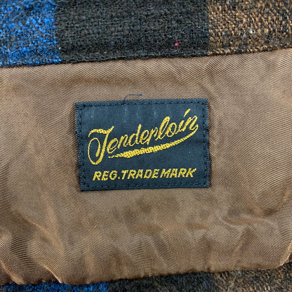 【中古品】【メンズ】 TENDERLOIN テンダーロイン T-WOOL CHECK LS SHIRT ティーウール チェック ロングスリーブ シャツ トップス 長袖 142-260424-cs-01-izu サイズ：S カラー：ブルー×ブラウン 万代Net店