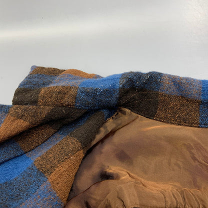 【中古品】【メンズ】 TENDERLOIN テンダーロイン T-WOOL CHECK LS SHIRT ティーウール チェック ロングスリーブ シャツ トップス 長袖 142-260424-cs-01-izu サイズ：S カラー：ブルー×ブラウン 万代Net店