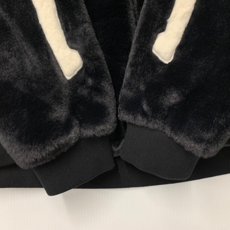 【中古品】【メンズ】 VANSON バンソン FAKE FUR BONE ZIPUP HOODIE フェイク ファー ジップアップ フーディー トップス 長袖 145-260424-cs-08-izu サイズ：L カラー：ブラック 万代Net店