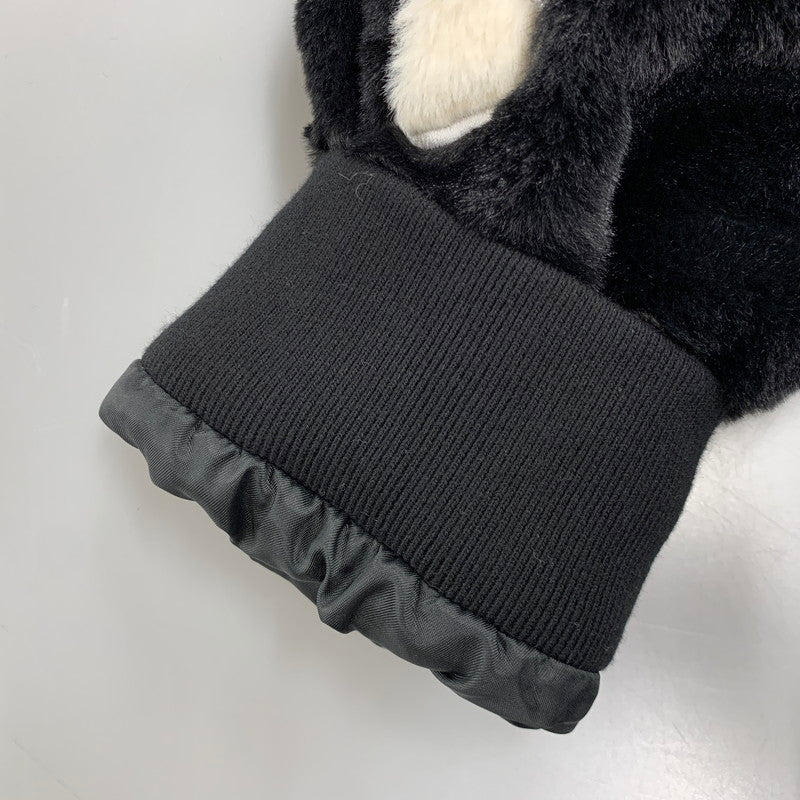 【中古品】【メンズ】 VANSON バンソン FAKE FUR BONE ZIPUP HOODIE フェイク ファー ジップアップ フーディー トップス 長袖 145-260424-cs-08-izu サイズ：L カラー：ブラック 万代Net店