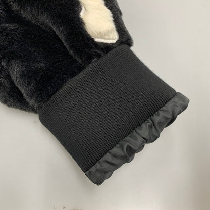 【中古品】【メンズ】 VANSON バンソン FAKE FUR BONE ZIPUP HOODIE フェイク ファー ジップアップ フーディー トップス 長袖 145-260424-cs-08-izu サイズ：L カラー：ブラック 万代Net店