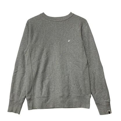 【中古品】【メンズ】 A BATHING APE アベイシングエイプ 初期タグ BAPE STAR SWEAT SHIRT ベイプ スター スウェット シャツ トップス 長袖 142-260502-cs-03-izu サイズ：XS カラー：グレー 万代Net店