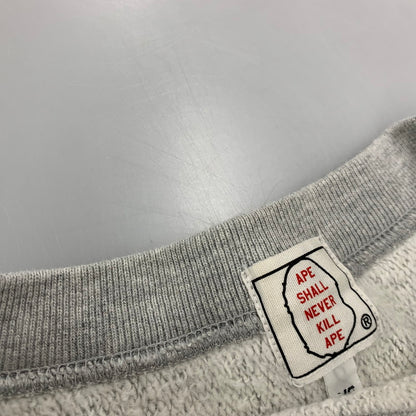 【中古品】【メンズ】 A BATHING APE アベイシングエイプ 初期タグ BAPE STAR SWEAT SHIRT ベイプ スター スウェット シャツ トップス 長袖 142-260502-cs-03-izu サイズ：XS カラー：グレー 万代Net店