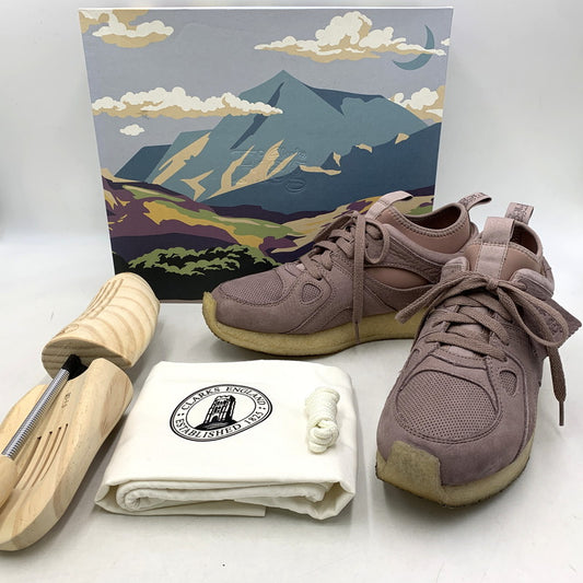 【中古品】【メンズ/レディース】 CLARKS×RONNIE FIEG クラークス×ロニーファイグ 8TH STREET BREACON エイス ストリート ブリーコン スニーカー シューズ 靴 164-260425-cs-12-izu サイズ：7 1/2 G カラー：パープル系 万代Net店