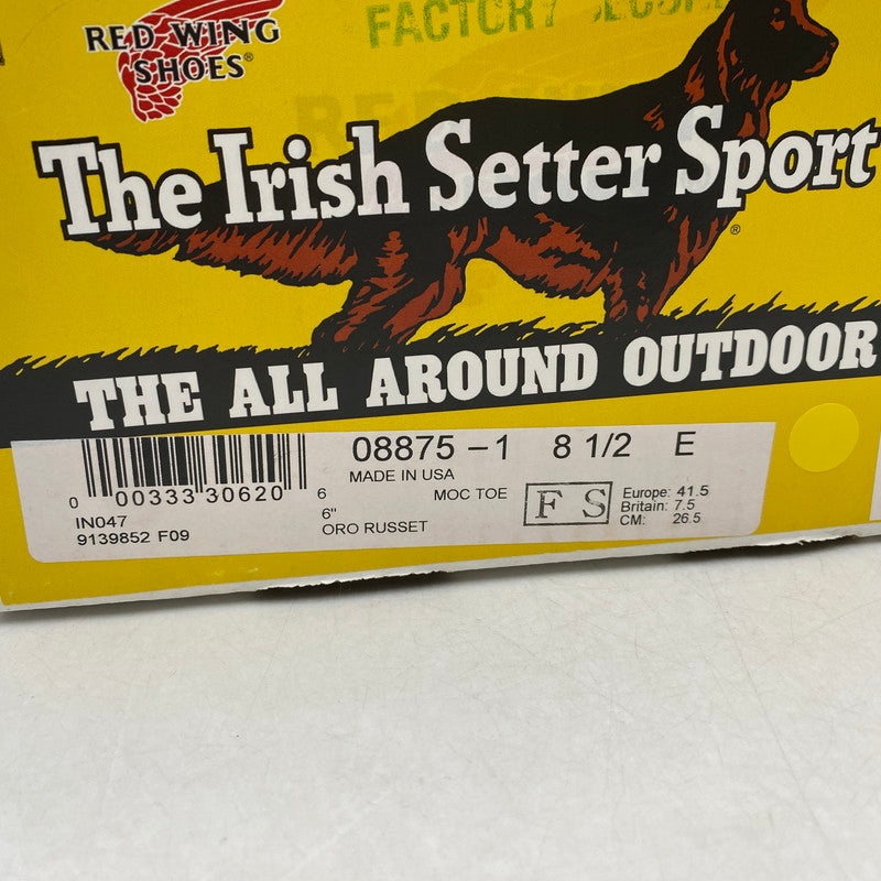【中古美品】【メンズ】 RED WING レッドウィング 6-INCH CLASSIC MOC IRISH SETTER 8875 6インチ クラシック モック アイリッシュセッター 復刻犬タグ ブーツ 靴 164-260426-as-11-izu サイズ：26.5cm カラー：ORO RUSSET 万代Net店