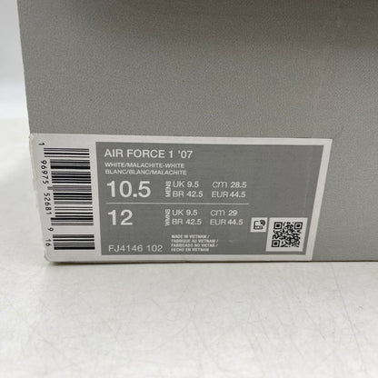 【中古美品】【メンズ】 NIKE ナイキ AIR FORCE 1 '07 FJ4146-102 エア フォース 1 '07 スニーカー シューズ 靴 160-260426-as-10-izu サイズ：28.5cm カラー：WHITE/MALACHITE-WHITE 万代Net店