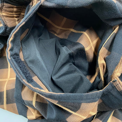 【中古品】【メンズ】 BAL バル BAL-2150 PLAID WIDE MOUNTAIN PANT プレイド ワイド マウンテン パンツ ボトムス ズボン 153-260428-cs-19-izu サイズ：1 カラー：ブラウン×ブラック 万代Net店
