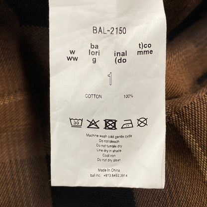 【中古品】【メンズ】 BAL バル BAL-2150 PLAID WIDE MOUNTAIN PANT プレイド ワイド マウンテン パンツ ボトムス ズボン 153-260428-cs-19-izu サイズ：1 カラー：ブラウン×ブラック 万代Net店