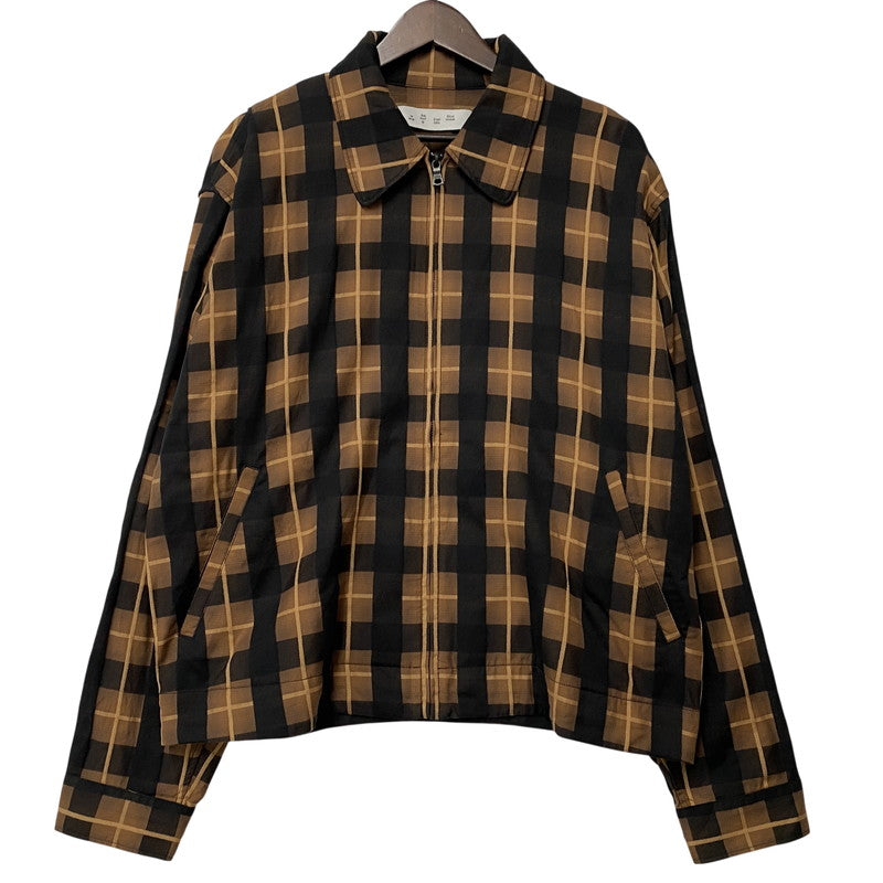 【中古品】【メンズ】 BAL バル BAL-2138 PLAID ZIP SHIRT BLOUSON プレイド ジップ シャツ ブルゾン アウター 142-260428-cs-18-izu サイズ：2 カラー：ブラウン×ブラック 万代Net店