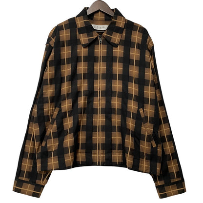 【中古品】【メンズ】 BAL バル BAL-2138 PLAID ZIP SHIRT BLOUSON プレイド ジップ シャツ ブルゾン アウター 142-260428-cs-18-izu サイズ：2 カラー：ブラウン×ブラック 万代Net店
