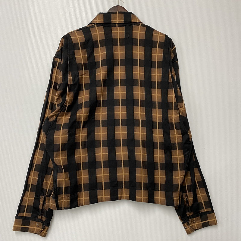 【中古品】【メンズ】 BAL バル BAL-2138 PLAID ZIP SHIRT BLOUSON プレイド ジップ シャツ ブルゾン アウター 142-260428-cs-18-izu サイズ：2 カラー：ブラウン×ブラック 万代Net店