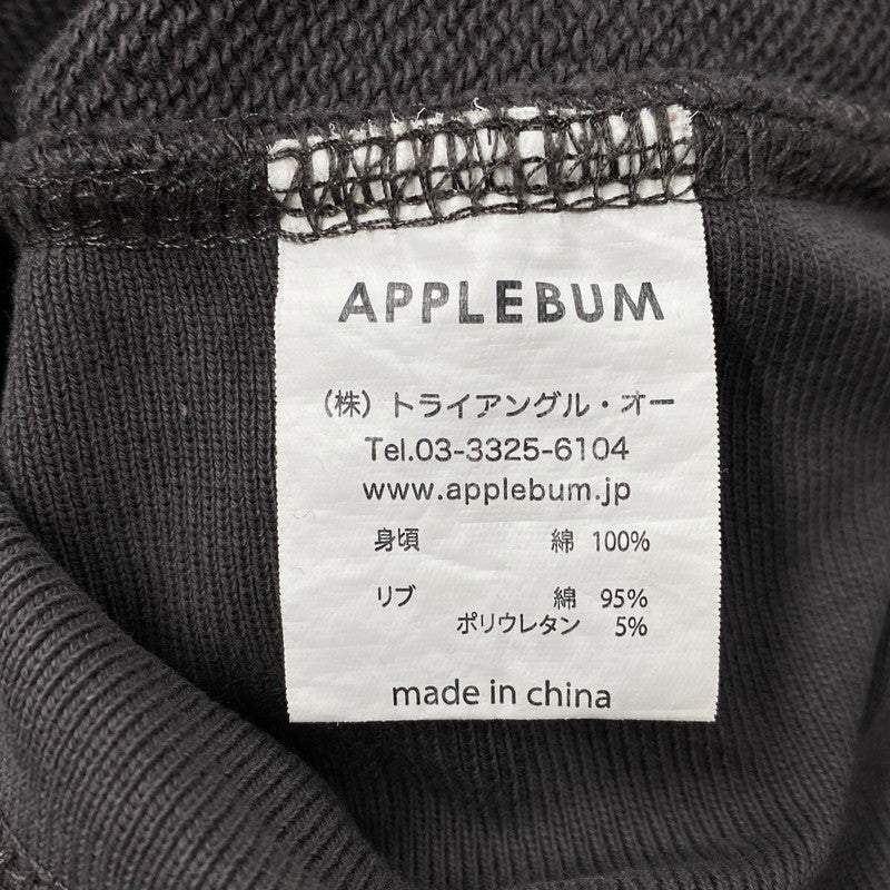 【中古品】【メンズ】 APPLEBUM アップルバム SOLID COLOR HALF ZIP SWEAT ソリッド カラー ハーフ ジップ スウェット トップス 142-260426-kh-10-izu サイズ：XL カラー：チャコール 万代Net店