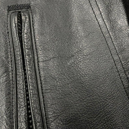 【中古品】【メンズ】 HARLEY-DAVIDSON ハーレーダビッドソン 98090-15VM FOSTER LEATHER VEST フォスター レザー ベスト トップス 146-260426-kh-06-izu サイズ：L カラー：ブラック 万代Net店