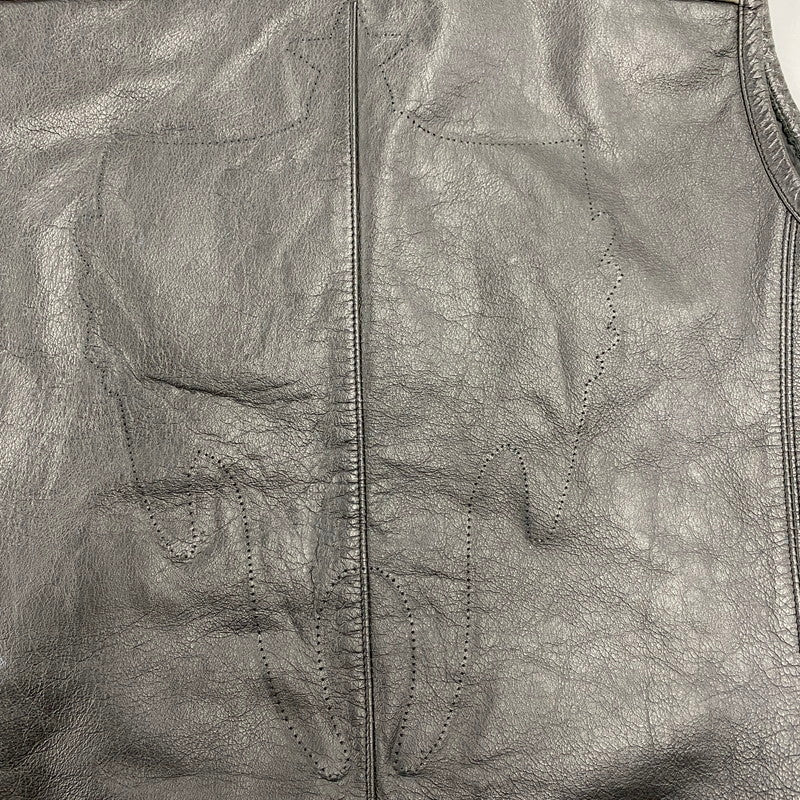 【中古品】【メンズ】 HARLEY-DAVIDSON ハーレーダビッドソン 98090-15VM FOSTER LEATHER VEST フォスター レザー ベスト トップス 146-260426-kh-06-izu サイズ：L カラー：ブラック 万代Net店