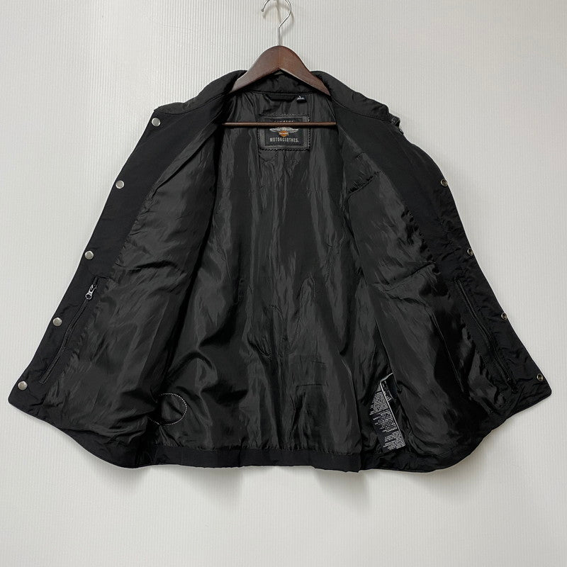 【中古品】【メンズ】 HARLEY-DAVIDSON ハーレーダビッドソン 98090-15VM FOSTER LEATHER VEST フォスター レザー ベスト トップス 146-260426-kh-06-izu サイズ：L カラー：ブラック 万代Net店