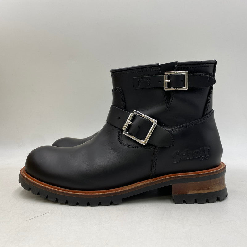 【中古品】【メンズ】 schott ショット ENGINEER BOOTS SHORT S28002 エンジニアブーツ ショート 靴 164-260426-as-12-izu サイズ：26.5cm カラー：ブラック 万代Net店