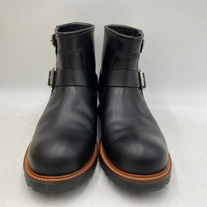 【中古品】【メンズ】 schott ショット ENGINEER BOOTS SHORT S28002 エンジニアブーツ ショート 靴 164-260426-as-12-izu サイズ：26.5cm カラー：ブラック 万代Net店