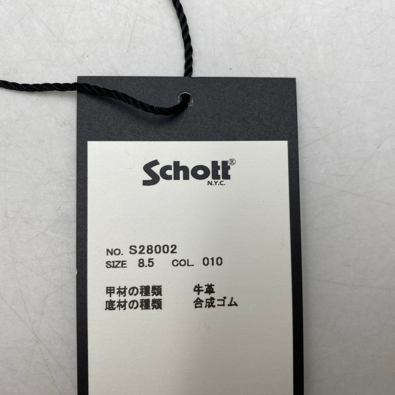 【中古品】【メンズ】 schott ショット ENGINEER BOOTS SHORT S28002 エンジニアブーツ ショート 靴 164-260426-as-12-izu サイズ：26.5cm カラー：ブラック 万代Net店