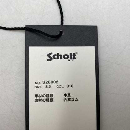 【中古品】【メンズ】 schott ショット ENGINEER BOOTS SHORT S28002 エンジニアブーツ ショート 靴 164-260426-as-12-izu サイズ：26.5cm カラー：ブラック 万代Net店