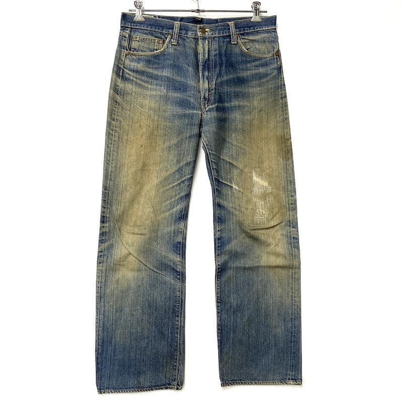 【現状渡し品】【メンズ】 EDWIN エドウィン TALON ZIP ボタン裏刻印SCOVILL DENIM PANTS タロンジップ デニム パンツ ボトムス 157-260426-kh-09-izu サイズ：36 カラー：インディゴ 万代Net店
