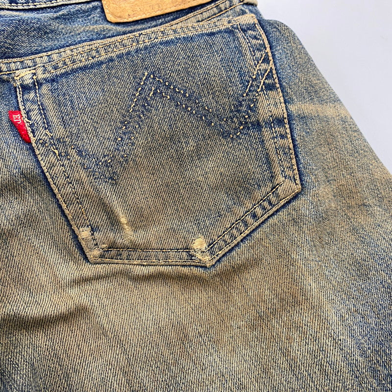 【現状渡し品】【メンズ】 EDWIN エドウィン TALON ZIP ボタン裏刻印SCOVILL DENIM PANTS タロンジップ デニム パンツ ボトムス 157-260426-kh-09-izu サイズ：36 カラー：インディゴ 万代Net店