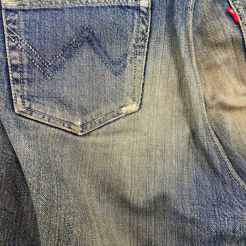 【現状渡し品】【メンズ】 EDWIN エドウィン TALON ZIP ボタン裏刻印SCOVILL DENIM PANTS タロンジップ デニム パンツ ボトムス 157-260426-kh-09-izu サイズ：36 カラー：インディゴ 万代Net店
