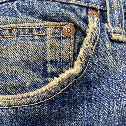 【現状渡し品】【メンズ】 EDWIN エドウィン TALON ZIP ボタン裏刻印SCOVILL DENIM PANTS タロンジップ デニム パンツ ボトムス 157-260426-kh-09-izu サイズ：36 カラー：インディゴ 万代Net店