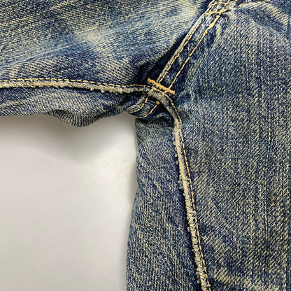【現状渡し品】【メンズ】 EDWIN エドウィン TALON ZIP ボタン裏刻印SCOVILL DENIM PANTS タロンジップ デニム パンツ ボトムス 157-260426-kh-09-izu サイズ：36 カラー：インディゴ 万代Net店